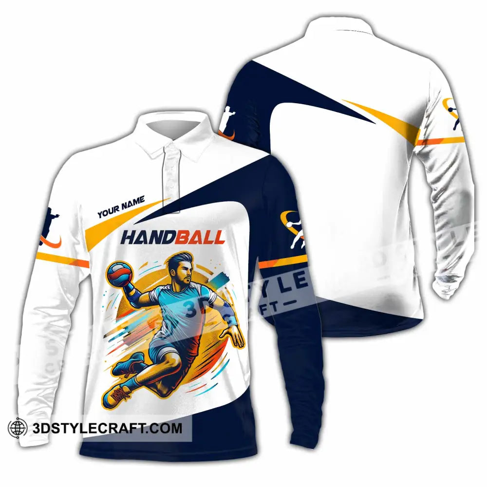 Unisex Shirt - Custom Handball Shirt Long Sleeve Polo / S T-shirt