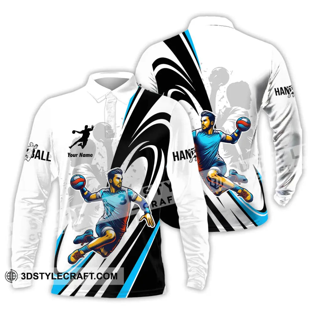 Unisex Shirt Custom Handball Shirt Long Sleeve Polo / S T shirt