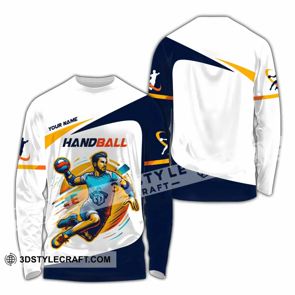 Unisex Shirt - Custom Handball Shirt Long Sleeve Shirt / S T-shirt