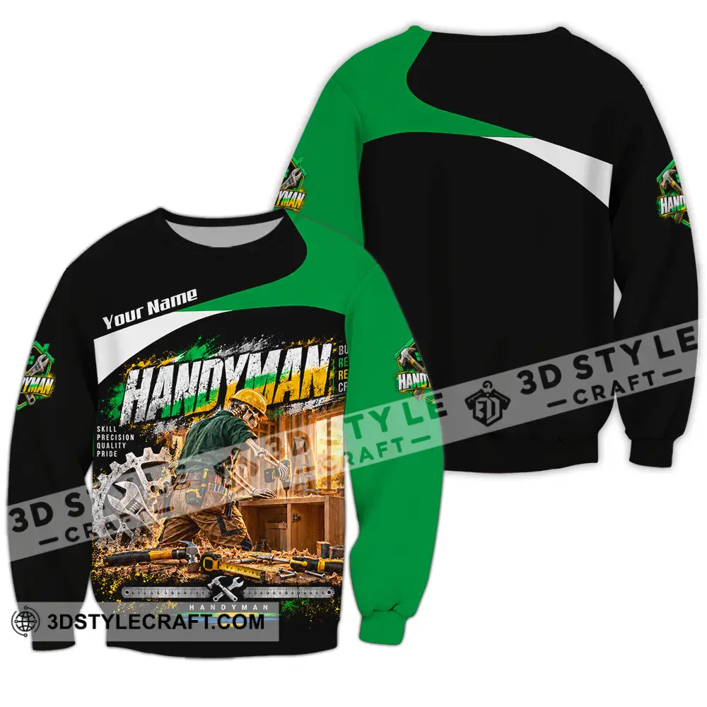 Unisex Shirt - Custom Handyman Shirt - Long Sleeve / S - T-shirt