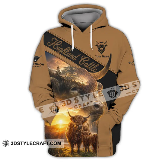 Unisex Shirt - Custom Highland Cattle Shirt style option 2