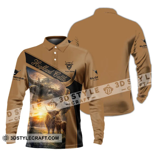 Unisex Shirt - Custom Highland Cattle Shirt style option 4
