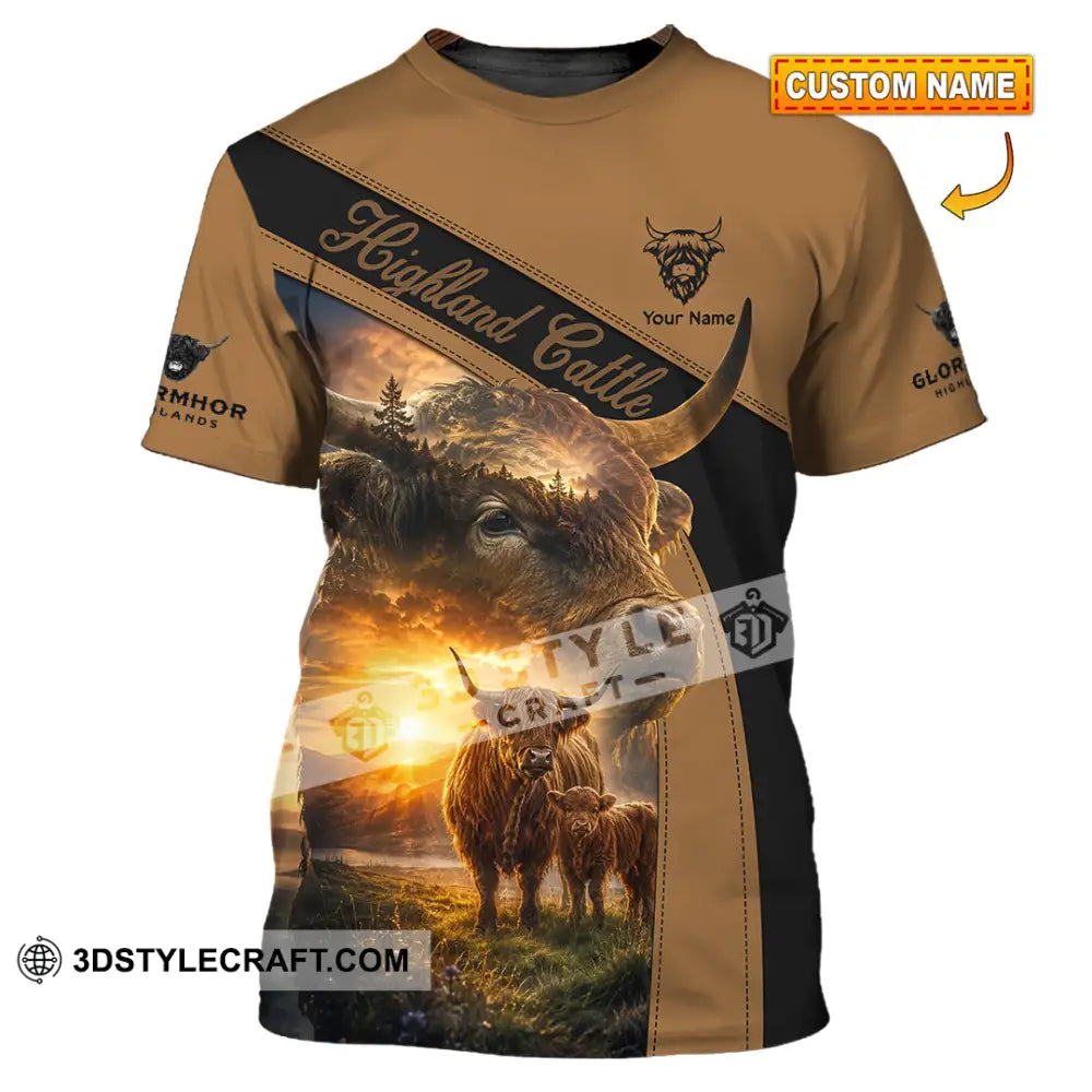 Unisex Shirt - Custom Highland Cattle Shirt - T-shirt