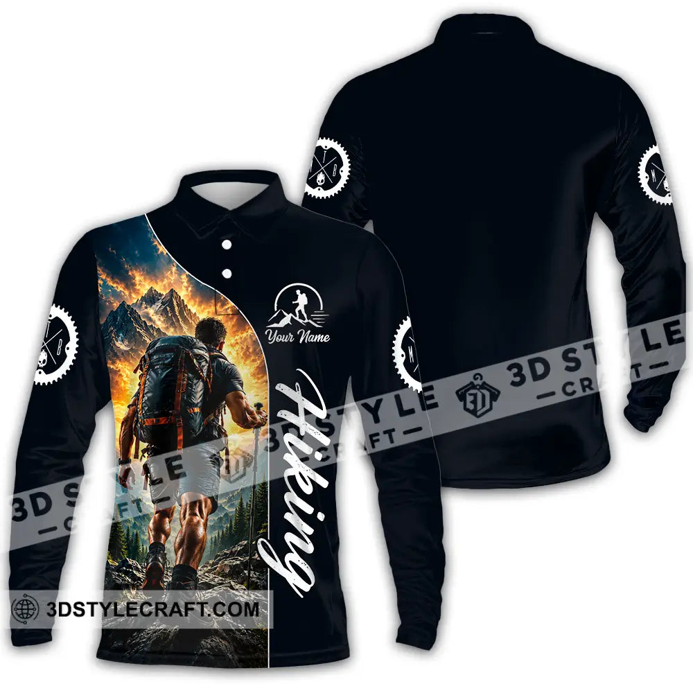 Unisex Shirt - Custom Hiking Shirt - Long Sleeve Polo / S - T-shirt