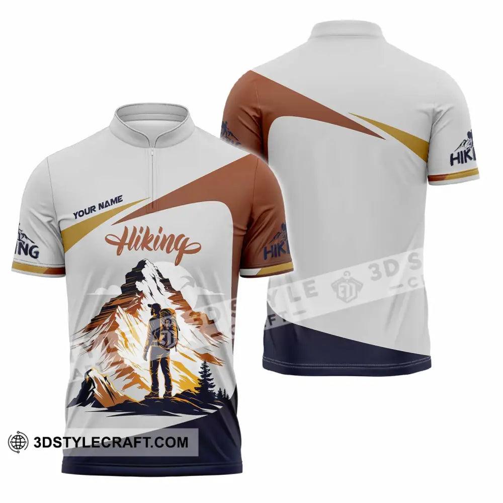 Unisex Shirt - Custom Hiking Shirt Zipper Polo Shirt / S T-shirt