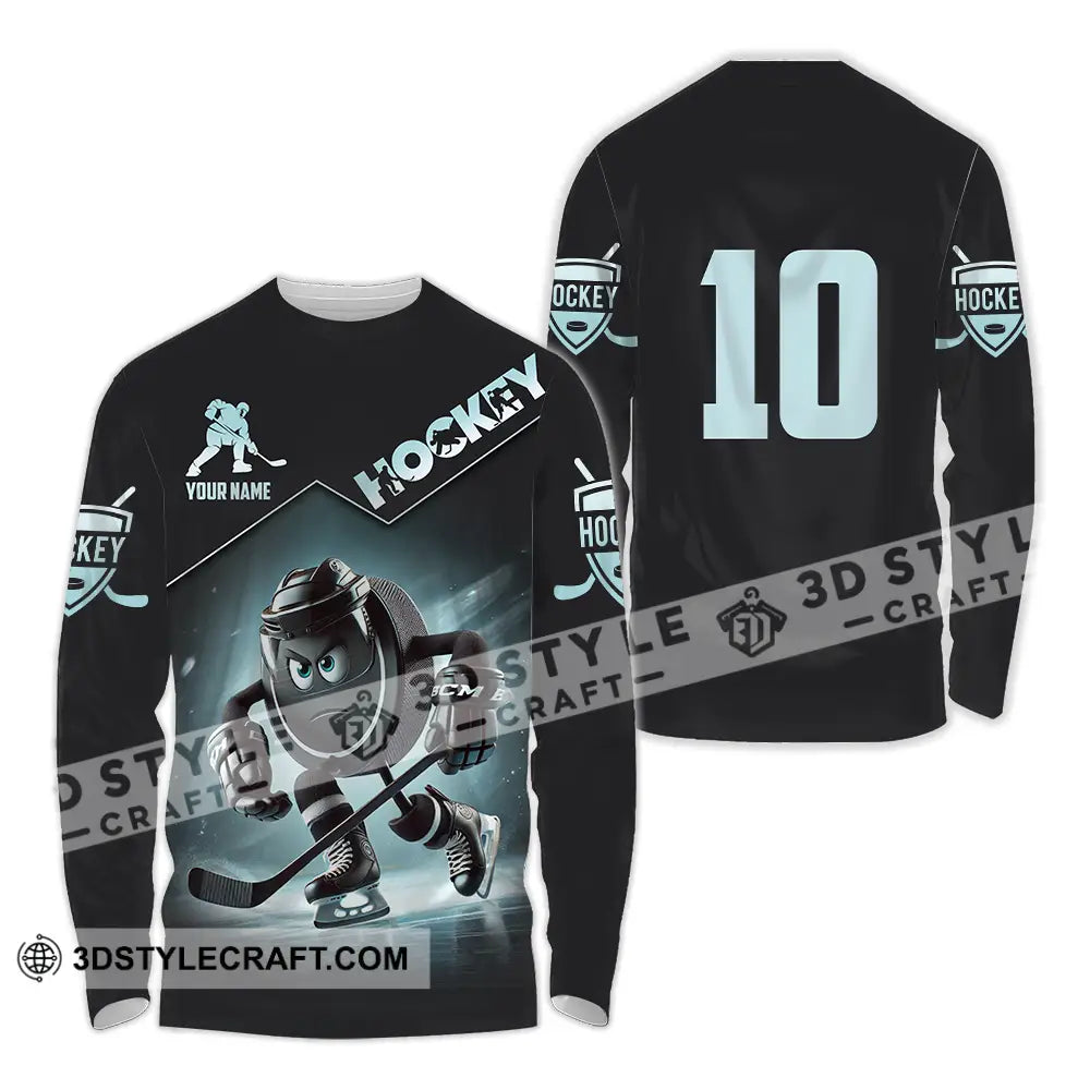 Unisex Shirt - Custom Hockey Shirt Long Sleeve Shirt / S T-shirt