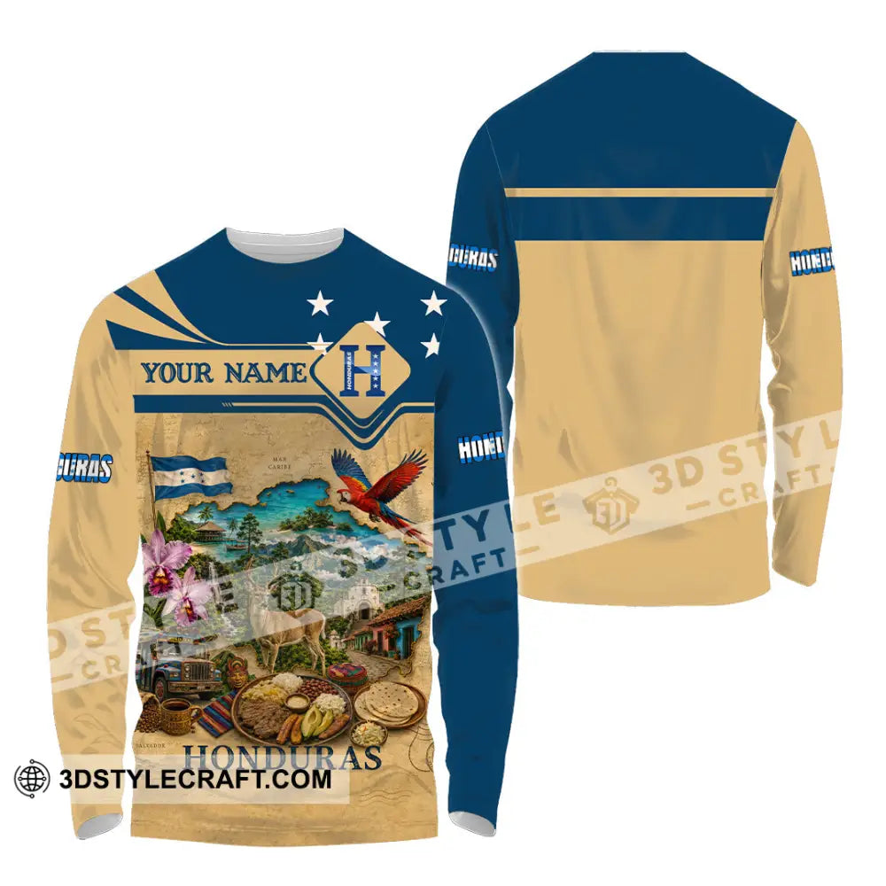 Unisex Shirt - Custom Honduras Shirt - Long Sleeve Shirt / S - T-shirt