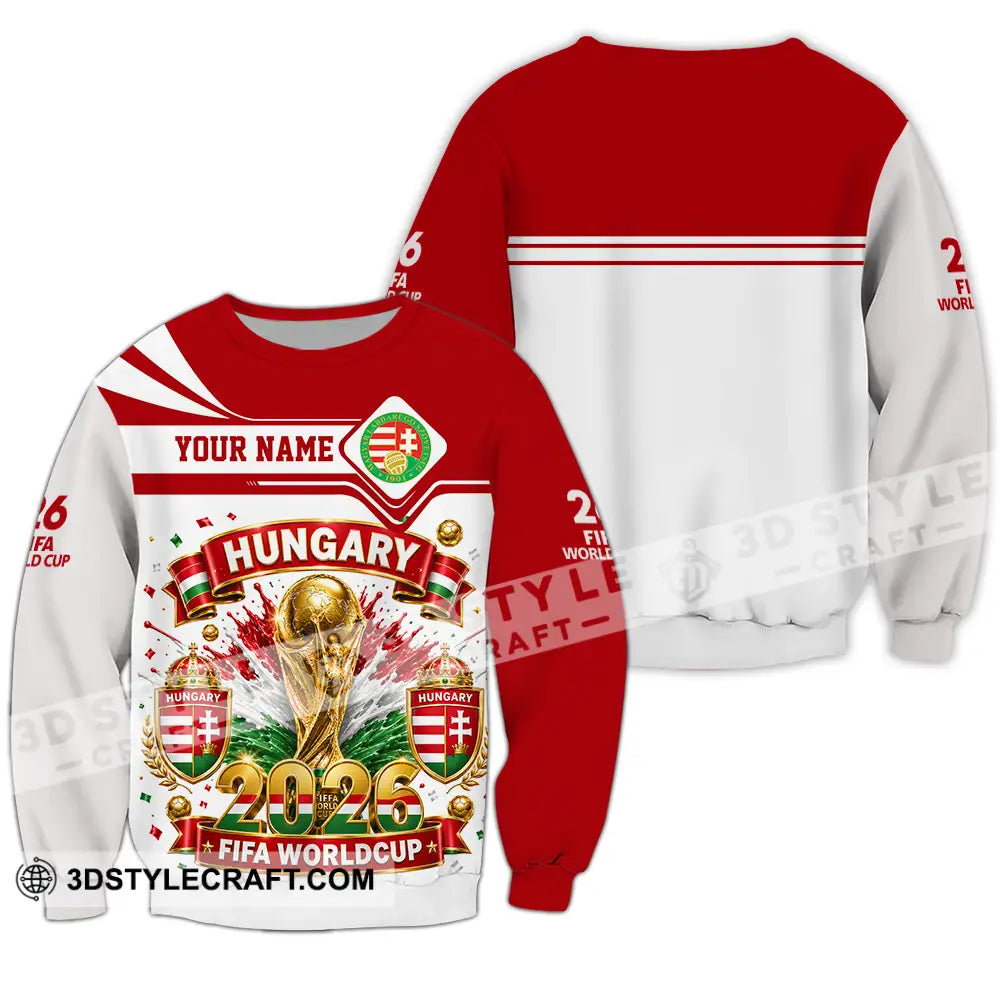 Unisex Shirt - Custom Hungary World Cup 2026 Shirt - Long Sleeve / S - T-shirt
