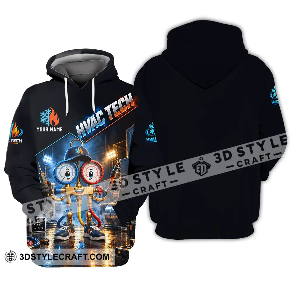 Unisex Shirt - Custom HVAC Tech Shirt - Hoodie / S - T-shirt