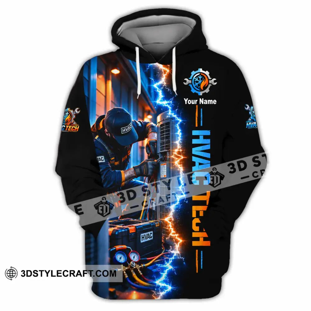 Unisex Shirt - Custom HVAC Tech Shirt - Hoodie / S - T-shirt