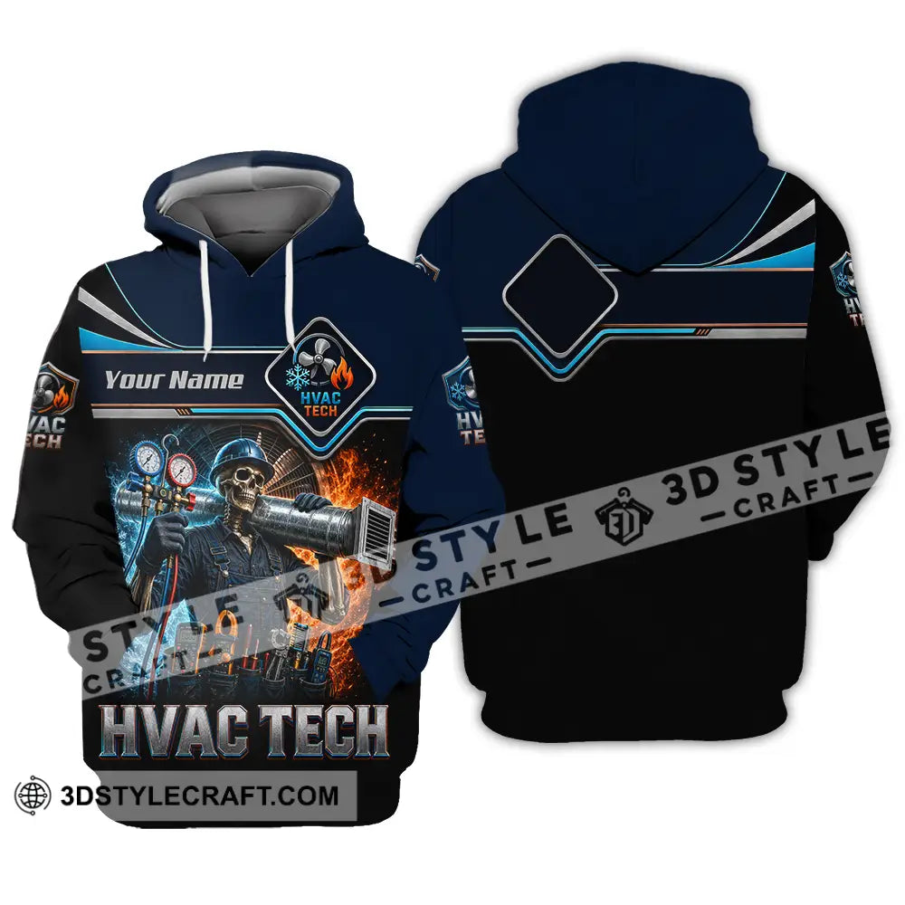 Unisex Shirt - Custom HVAC Tech Shirt - Hoodie / S - T-shirt