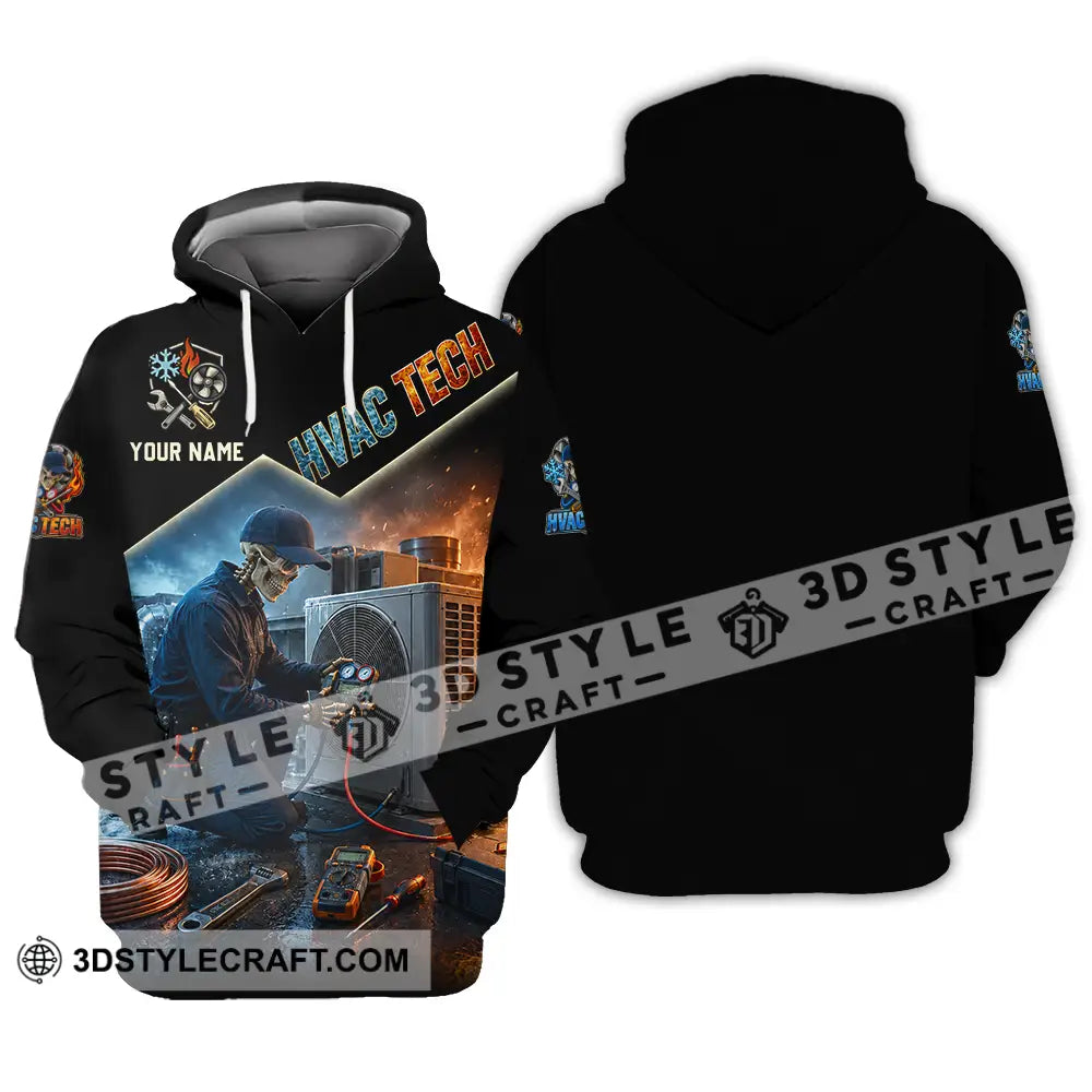Unisex Shirt - Custom HVAC Tech Shirt - Hoodie / S - T-shirt