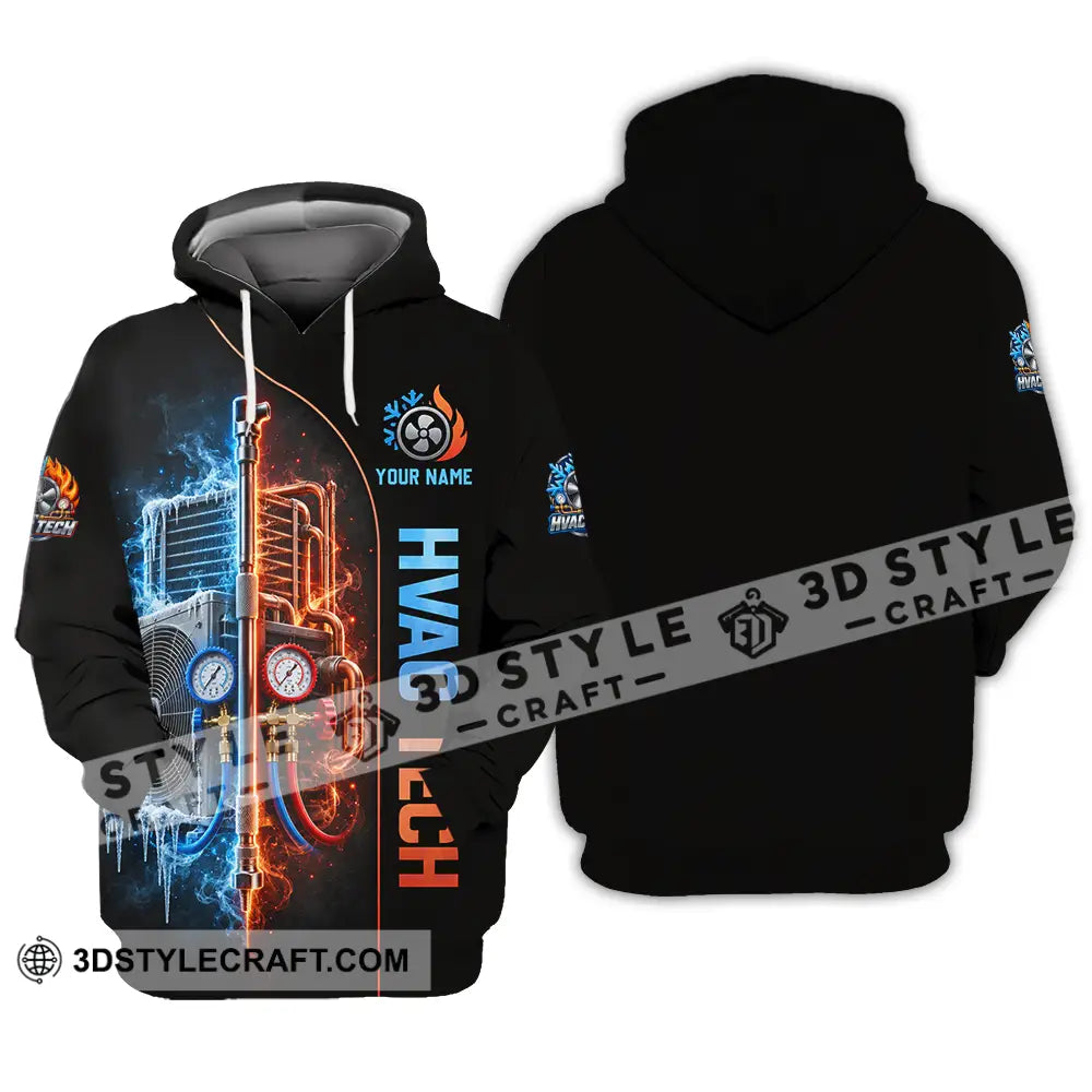 Unisex Shirt - Custom HVAC Tech Shirt - Hoodie / S - T-shirt
