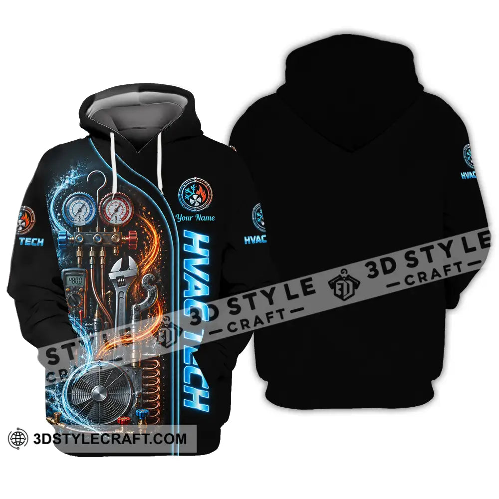 Unisex Shirt - Custom HVAC Tech Shirt - Hoodie / S - T-shirt