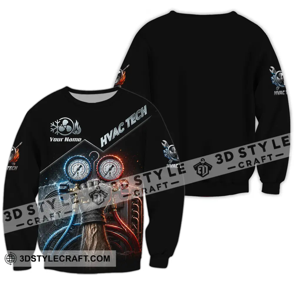 Unisex Shirt - Custom HVAC Tech Shirt - Long Sleeve / S - T-shirt
