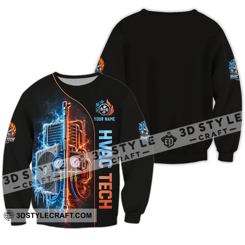 Unisex Shirt - Custom HVAC Tech Shirt - Long Sleeve / S - T-shirt