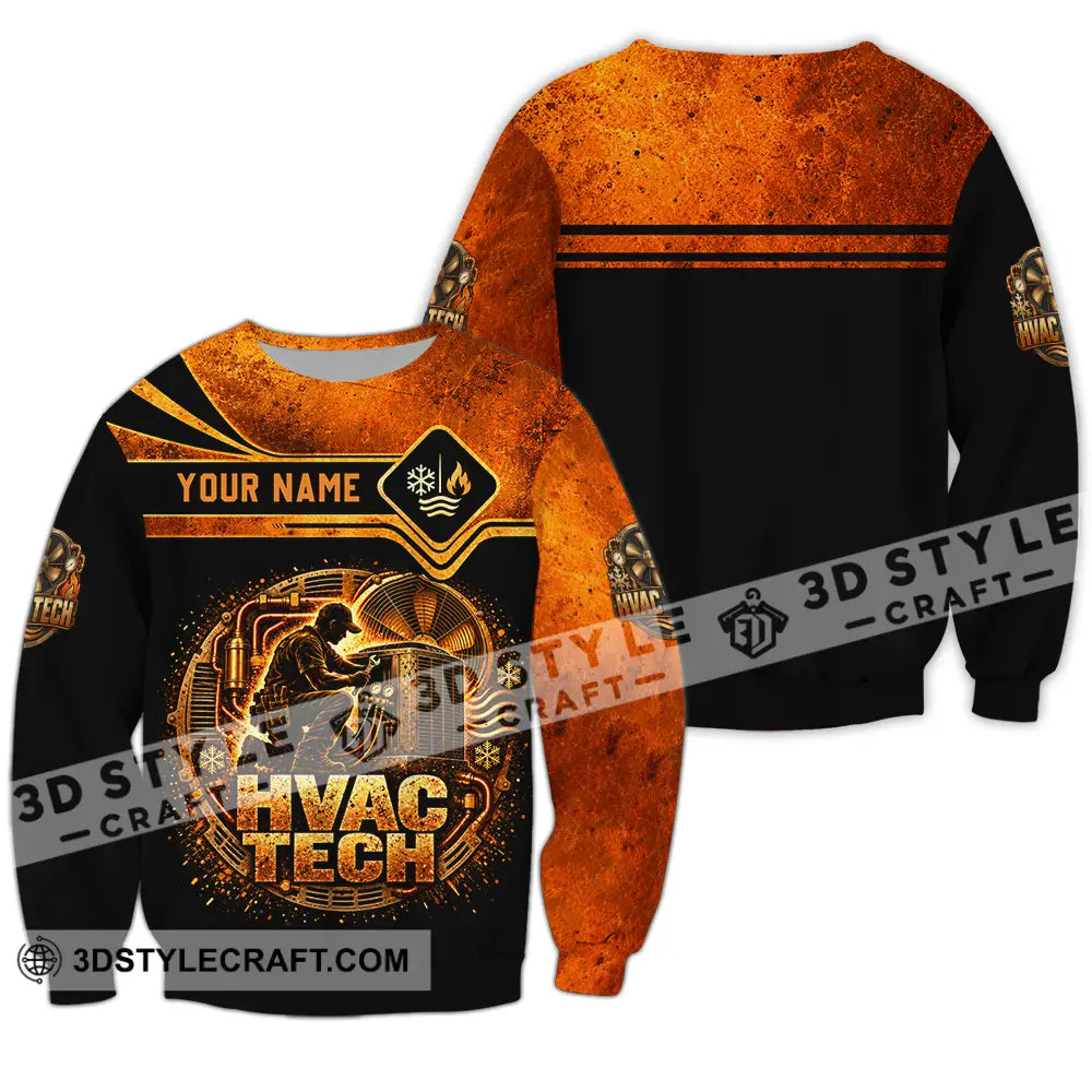 Unisex Shirt - Custom HVAC Tech Shirt - Long Sleeve / S - T-shirt