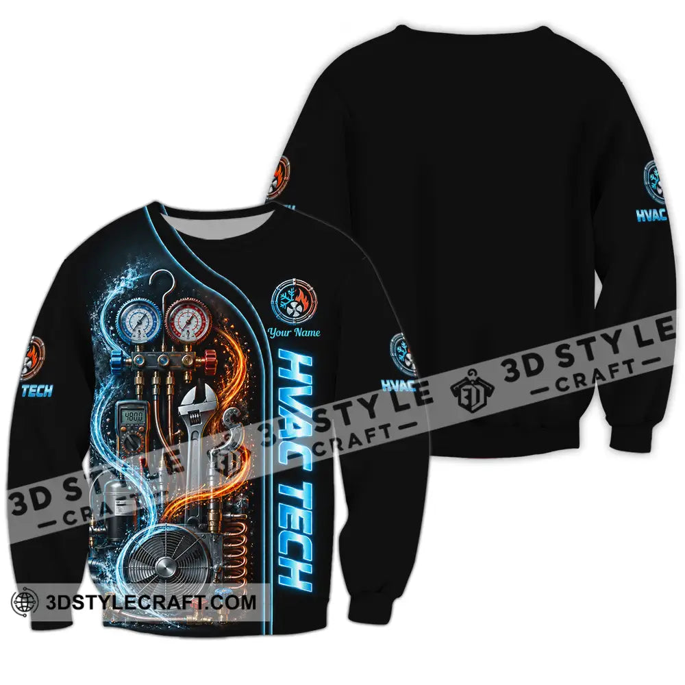 Unisex Shirt - Custom HVAC Tech Shirt - Long Sleeve / S - T-shirt