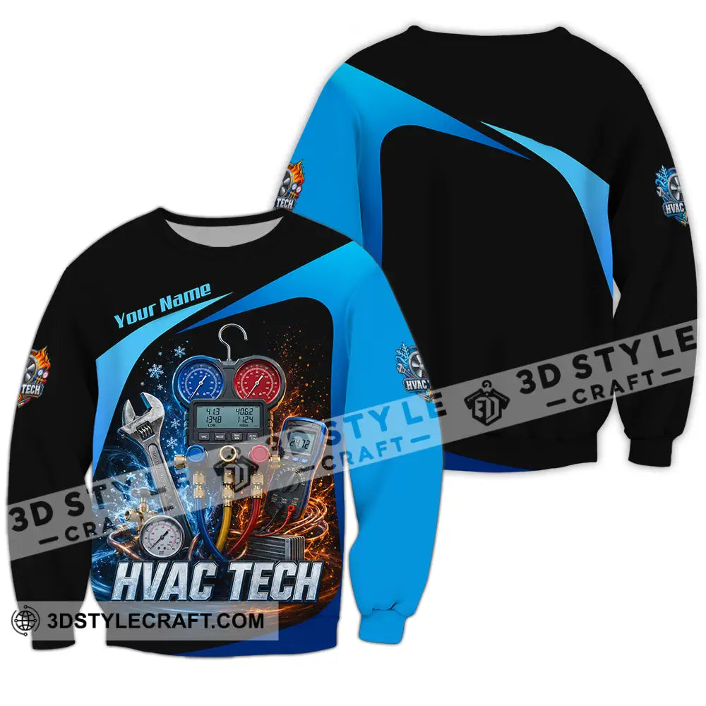 Unisex Shirt - Custom HVAC Tech Shirt - Long Sleeve / S - T-shirt