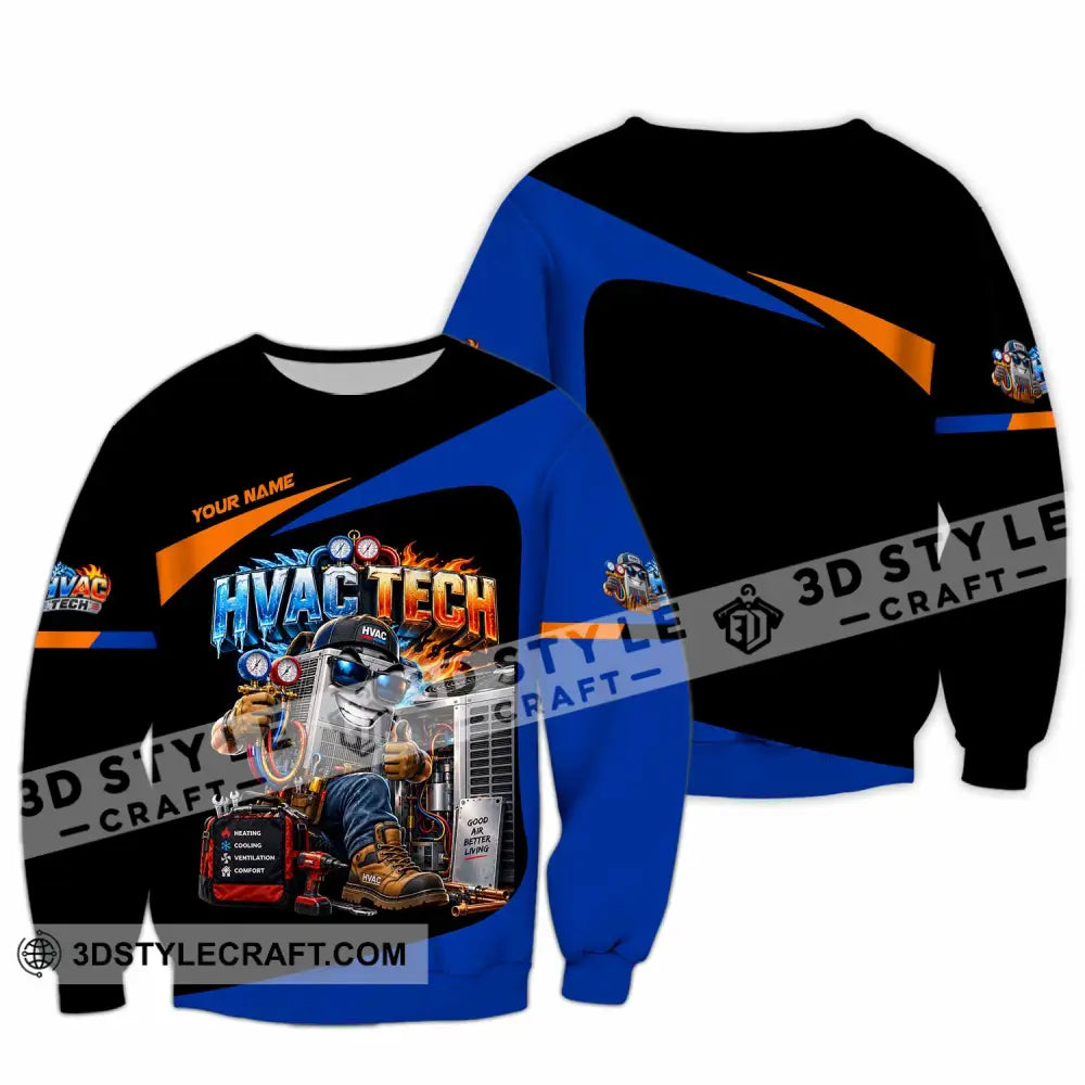 Unisex Shirt - Custom HVAC Tech Shirt - Long Sleeve / S - T-shirt