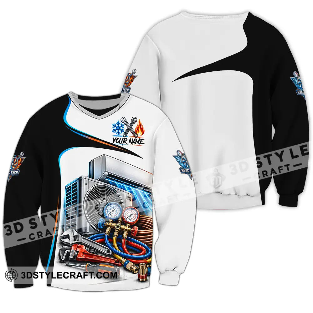 Unisex Shirt - Custom HVAC Tech Shirt - Long Sleeve / S - T-shirt