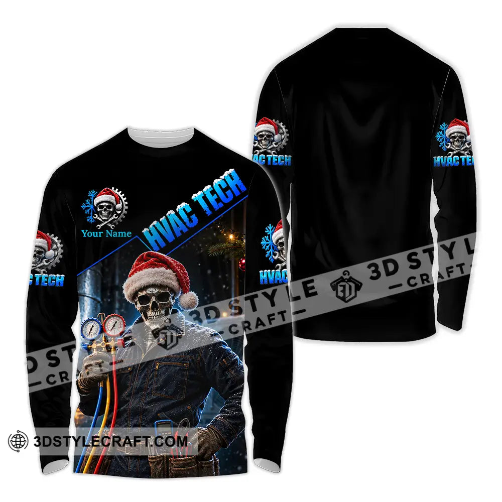 Unisex Shirt - Custom HVAC Tech Shirt - Long Sleeve Shirt / S - T-shirt