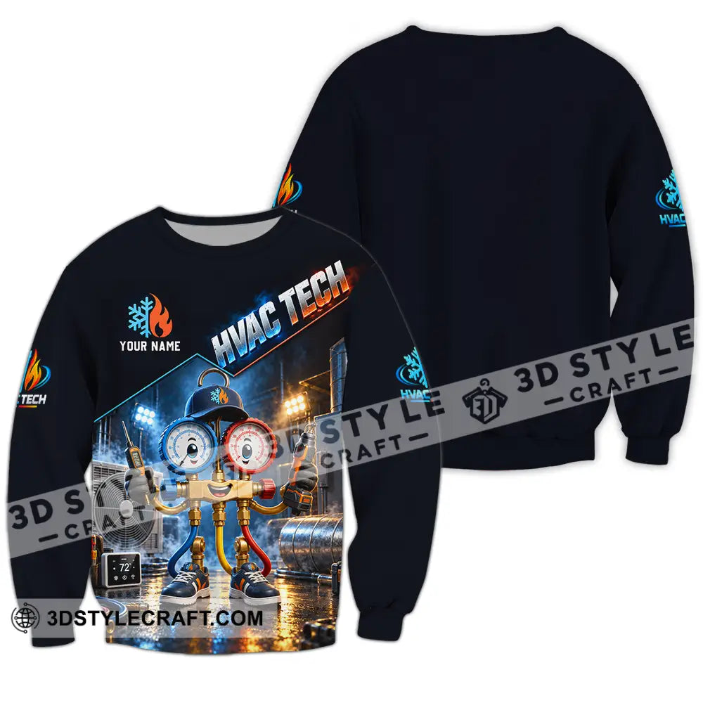 Unisex Shirt - Custom HVAC Tech Shirt - Long Sleeve / S - T-shirt