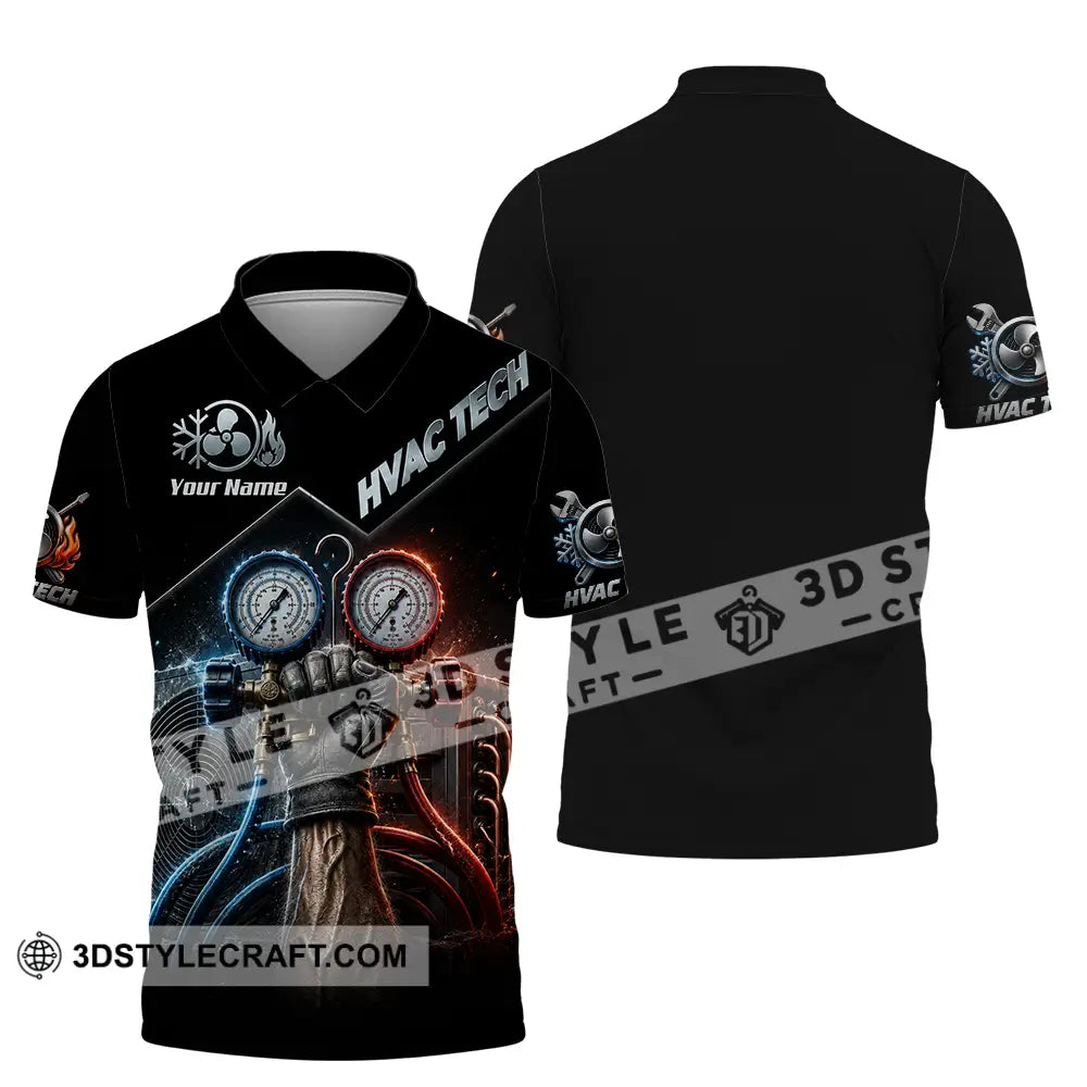 Unisex Shirt - Custom HVAC Tech Shirt - Polo Shirt / S - T-shirt