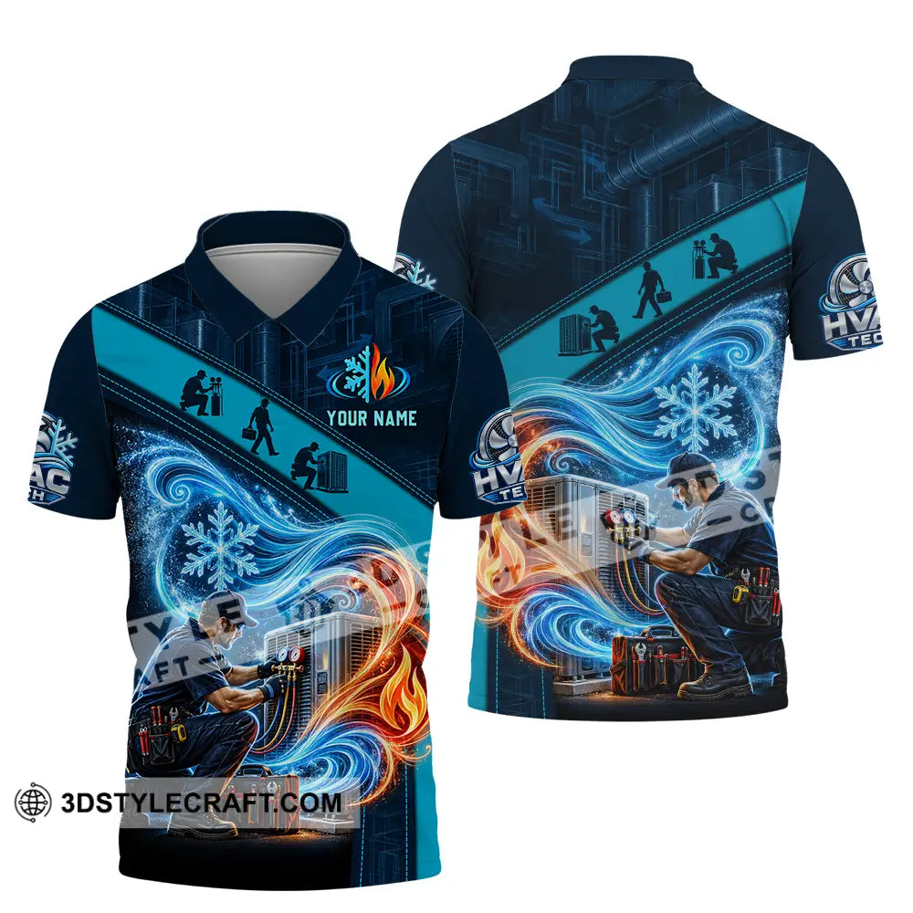 Unisex Shirt - Custom HVAC Tech Shirt - Polo Shirt / S - T-shirt