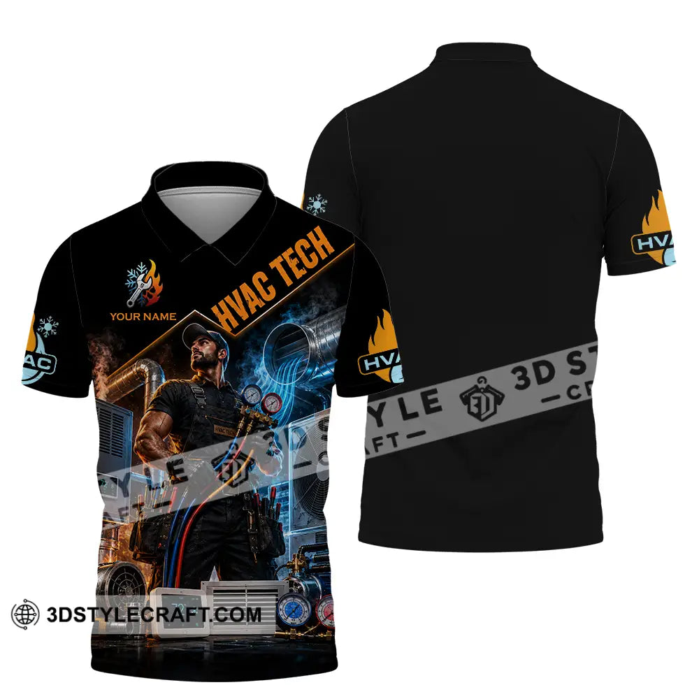 Unisex Shirt - Custom Hvac Tech Shirt - Polo Shirt / S - T-shirt