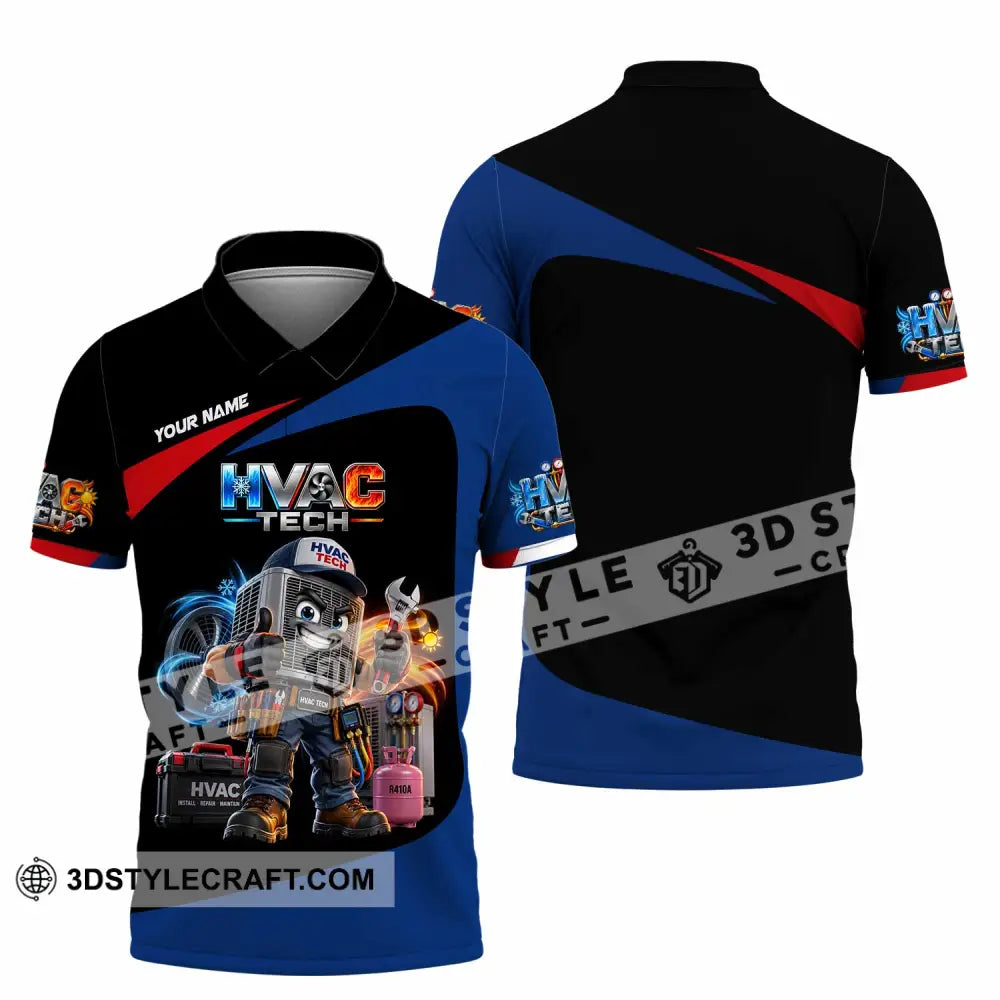 Unisex Shirt - Custom HVAC Tech Shirt - Polo Shirt / S - T-shirt