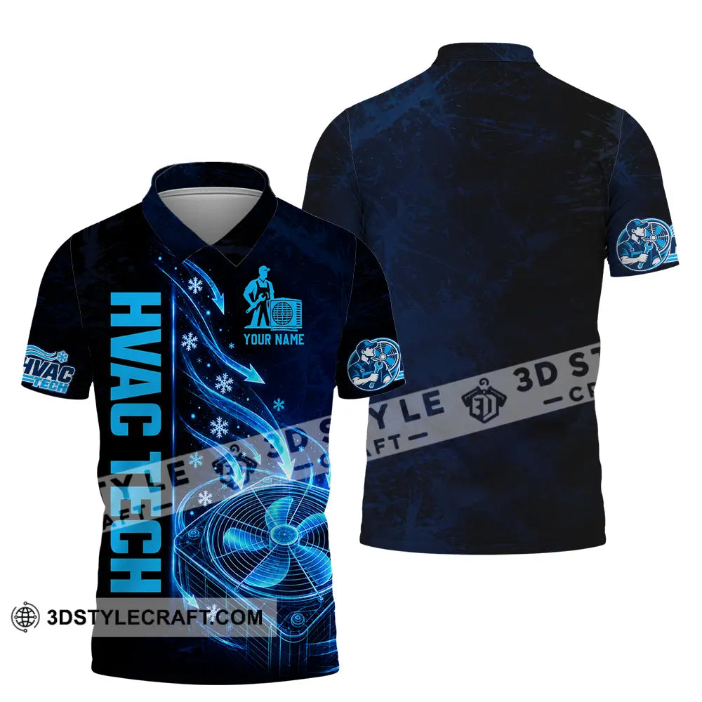 Unisex Shirt - Custom HVAC Tech Shirt - Polo Shirt / S - T-shirt
