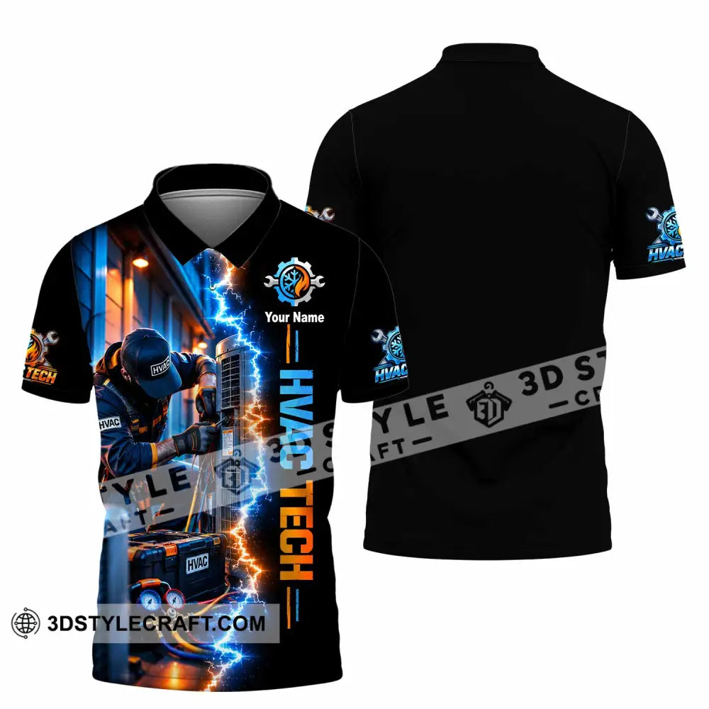 Unisex Shirt - Custom HVAC Tech Shirt - Polo Shirt / S - T-shirt