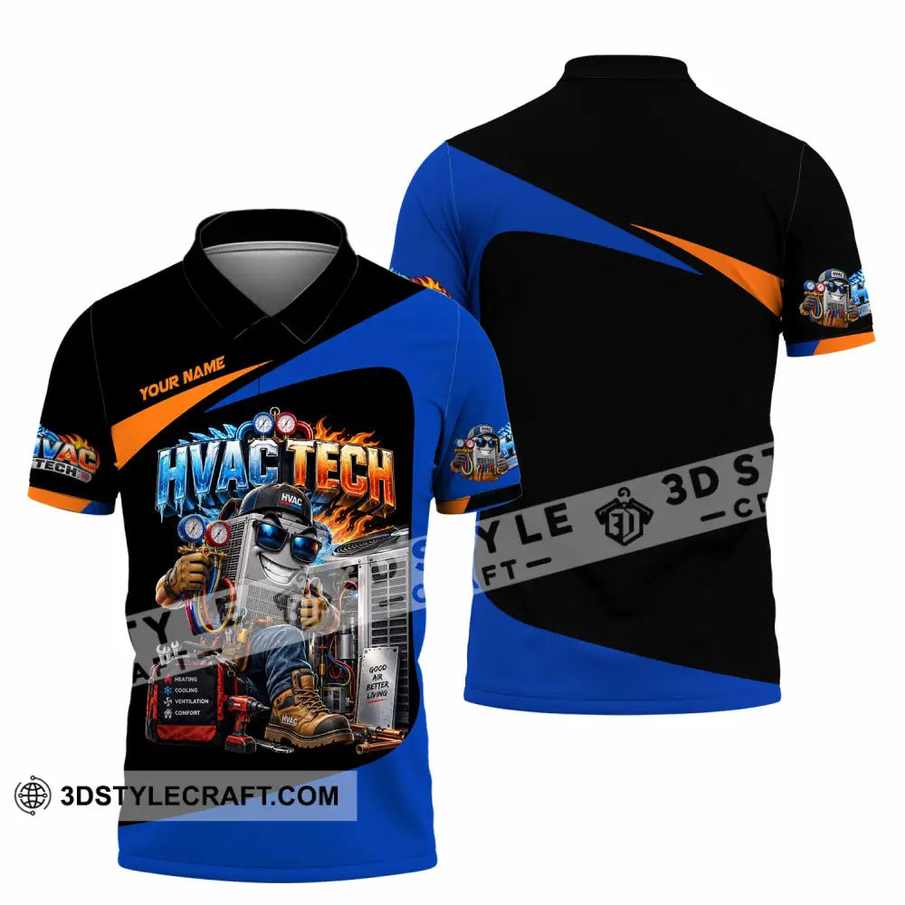 Unisex Shirt - Custom HVAC Tech Shirt - Polo Shirt / S - T-shirt