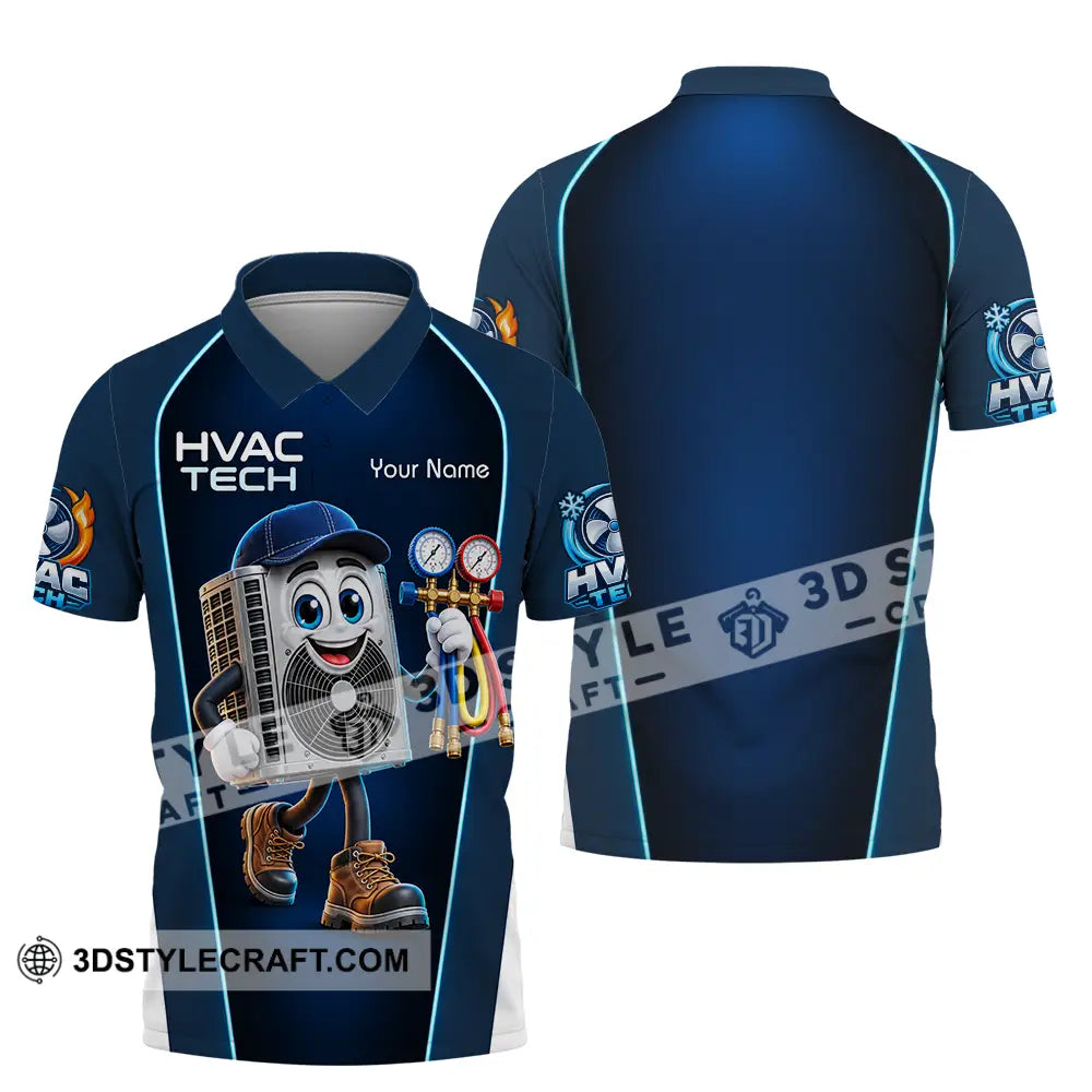 Unisex Shirt - Custom HVAC Tech Shirt - Polo Shirt / S - T-shirt