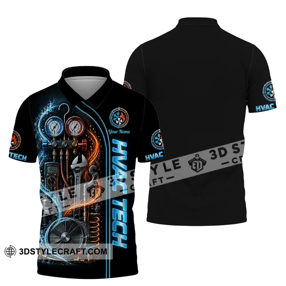 Unisex Shirt - Custom HVAC Tech Shirt - Polo Shirt / S - T-shirt