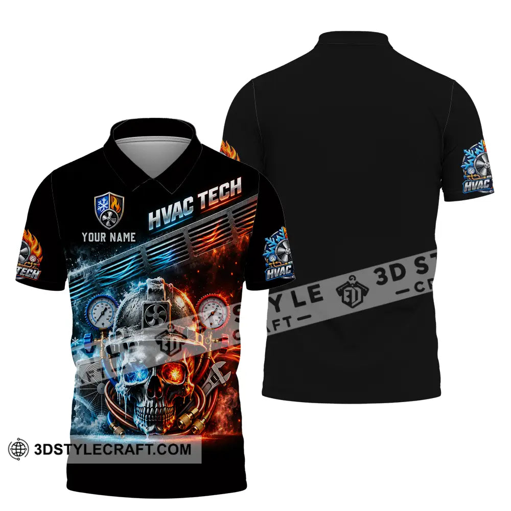 Unisex Shirt - Custom HVAC Tech Shirt - Polo Shirt / S - T-shirt