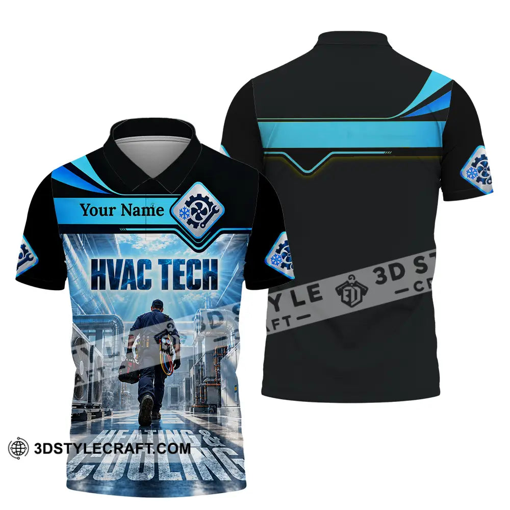 Unisex Shirt - Custom HVAC Tech Shirt - Polo Shirt / S - T-shirt