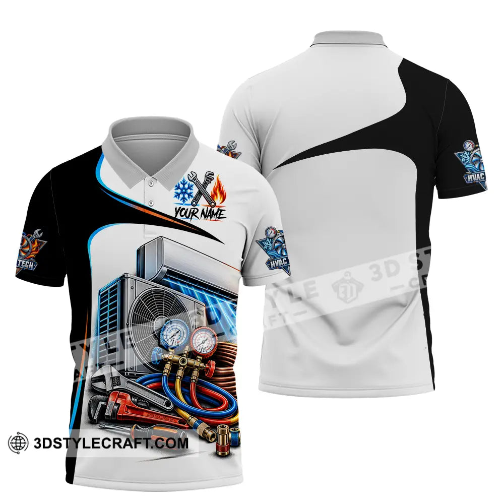 Unisex Shirt - Custom HVAC Tech Shirt - Polo Shirt / S - T-shirt