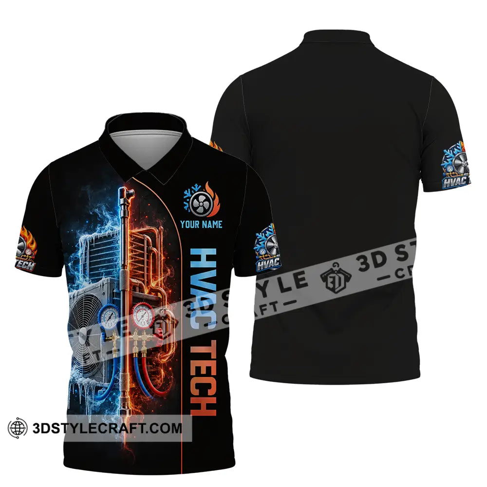 Unisex Shirt - Custom HVAC Tech Shirt - Polo Shirt / S - T-shirt