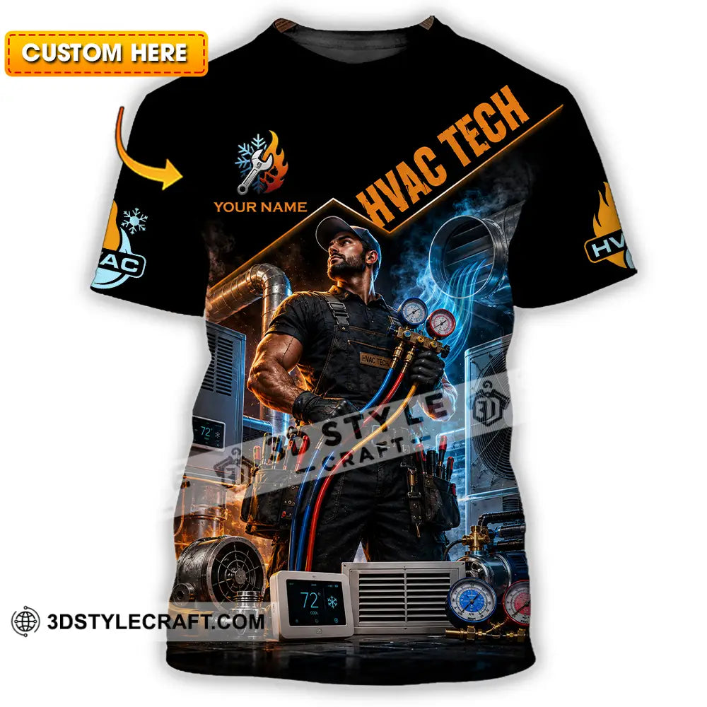 Unisex Shirt - Custom Hvac Tech Shirt - T-shirt