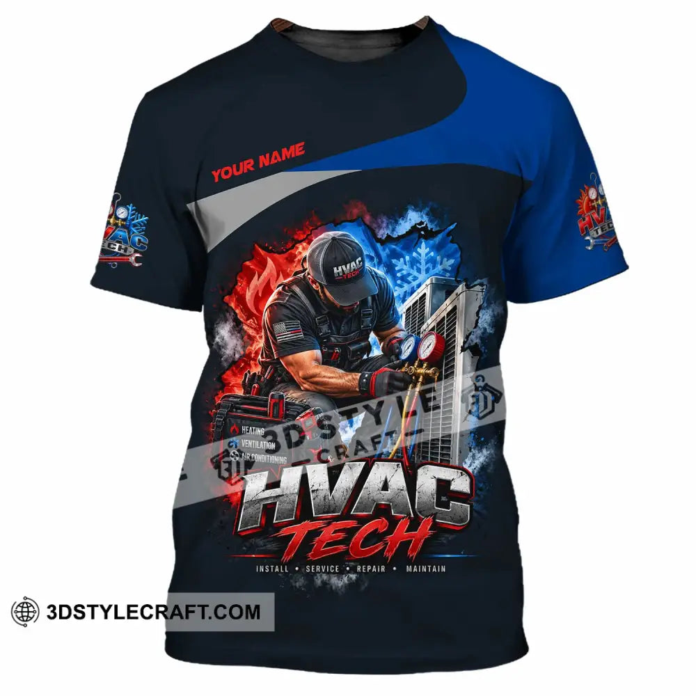Unisex Shirt - Custom HVAC Tech Shirt - T-Shirt / S - T-shirt