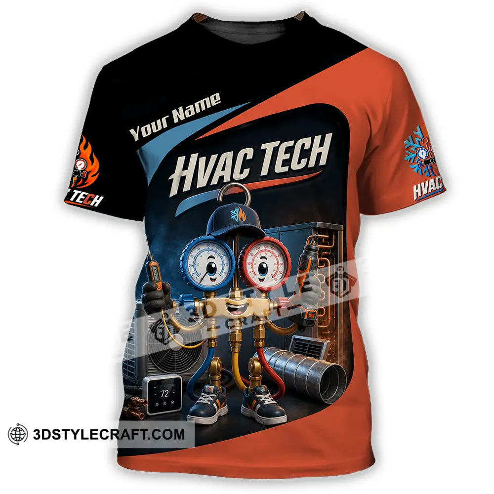 Unisex Shirt - Custom Hvac Tech Shirt - T-Shirt / S - T-shirt