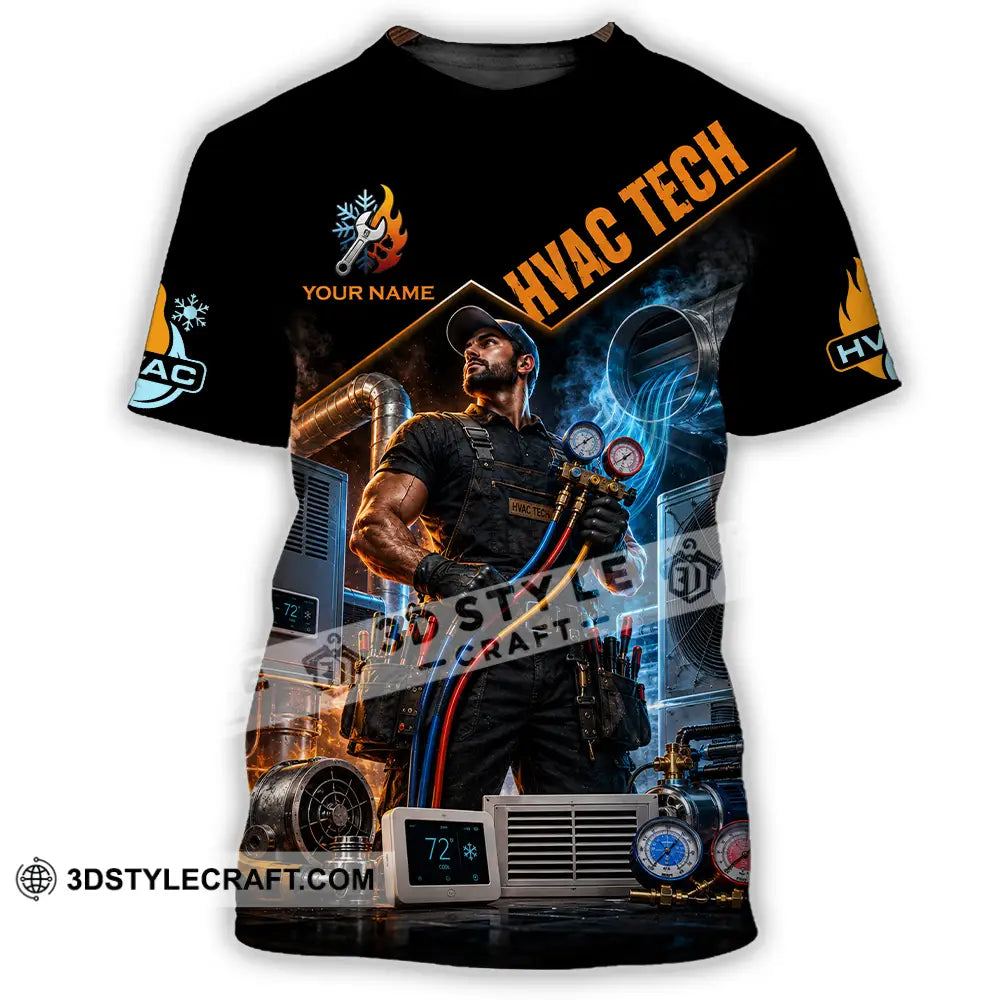 Unisex Shirt - Custom Hvac Tech Shirt - T-Shirt / S - T-shirt