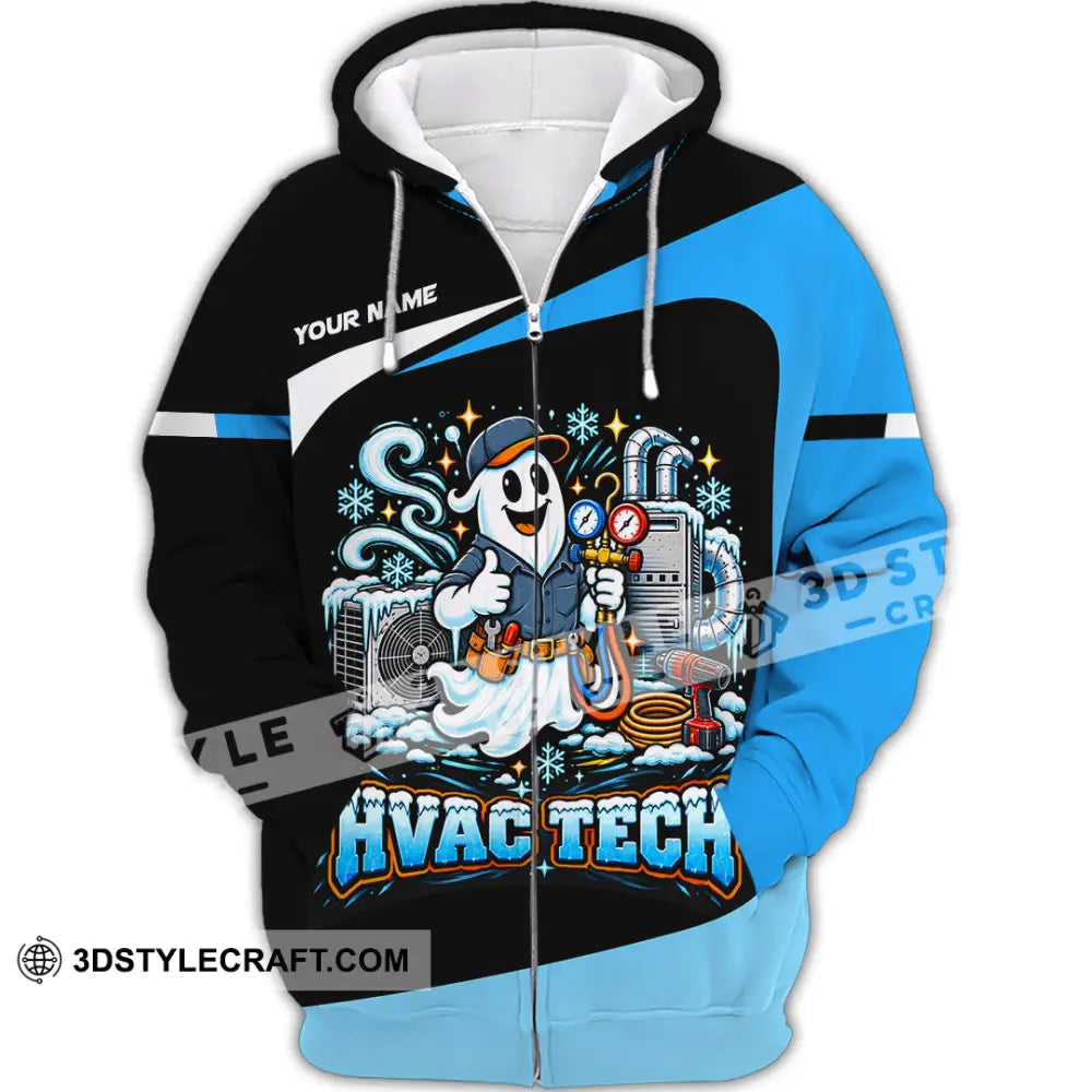 Unisex Shirt - Custom HVAC Tech Shirt - Zipper Hoodie / S - T-shirt