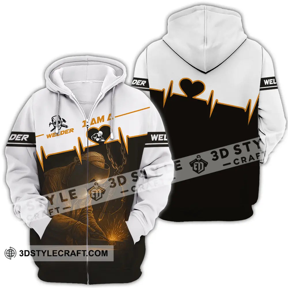 Unisex Shirt Custom I Am Welder Shirt Zipper Hoodie / S T shirt