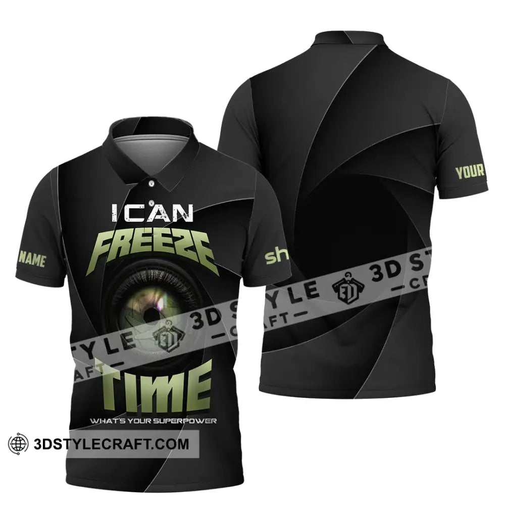 Unisex Shirt - Custom I Can Freeze Time Shirt - Polo Shirt / S - T-shirt