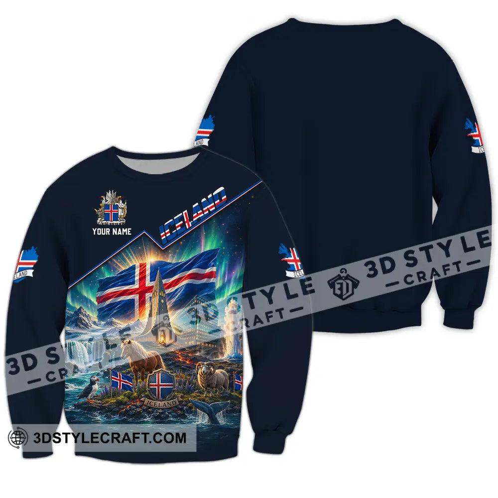 Unisex Shirt - Custom Iceland Shirt - Long Sleeve / S - T-shirt