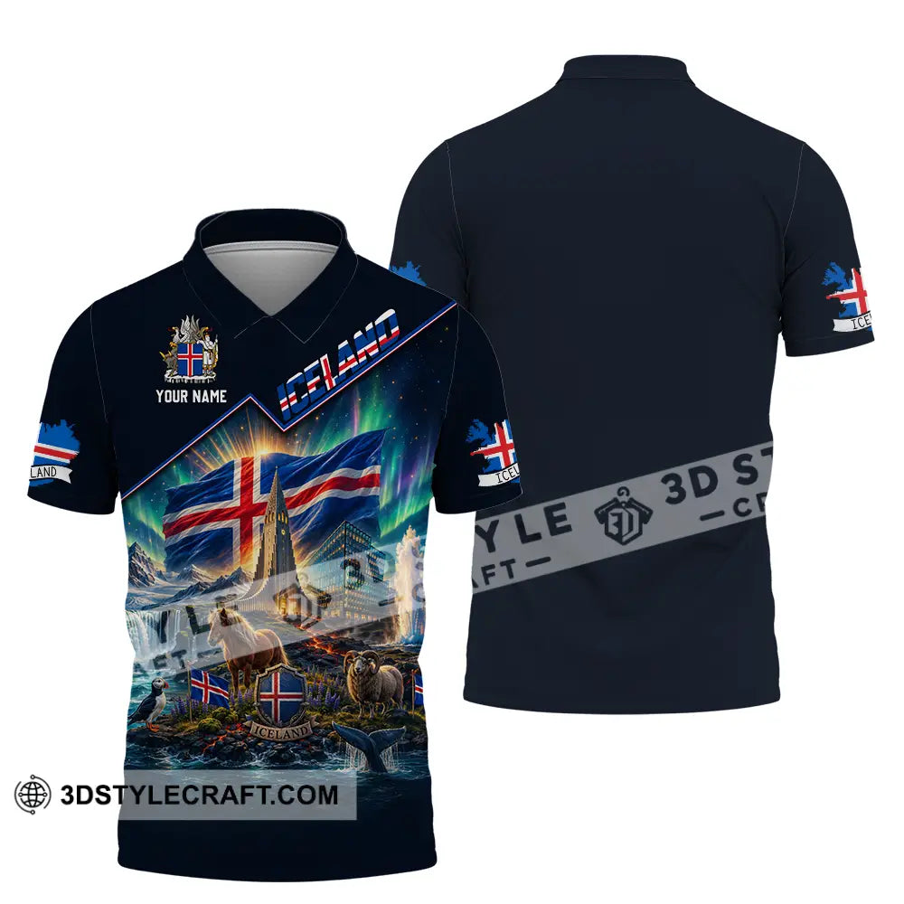 Unisex Shirt - Custom Iceland Shirt - Polo Shirt / S - T-shirt