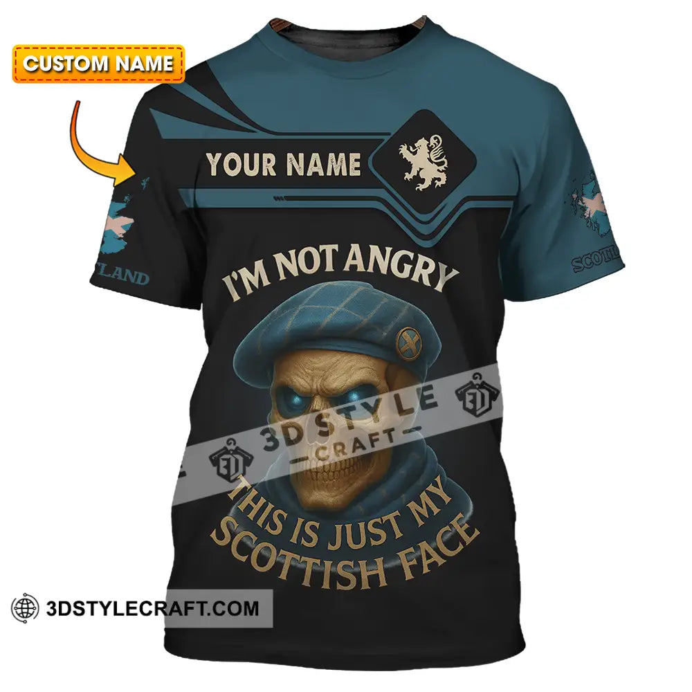 Unisex Shirt Custom I’m Not Angry This Is Just My Scottish Face Shirt T shirt